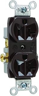 Pass & Seymour Brown COMMERCIAL Receptacle Outlet Duplex 20A 125V CR20