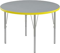 Correll Laminate Activity Tables with Gray Granite Finish A36TF-RND-15-14-38