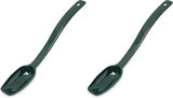 Carlisle FoodService Products Plastic Solid Spoon, 9 Inches, Green (Pack of 2)