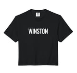 Winston Comfort Colors Crop Top by WINSTON Name Text Desings – Cotton, Beige, Model GYTDBEJ1QZC