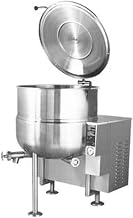 Cleveland Range KGL40P Kettle, natural gas, stationary, 40-gallon capacity, 2/3 steam jacket, 316 stainless steel interior, self-contained, 50 psi rating,120v/60/1-ph