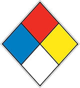 National Marker HMS15P Hazardous Materials Systems Label, PS Vinyl, 15" x 15" (Pack of 5)