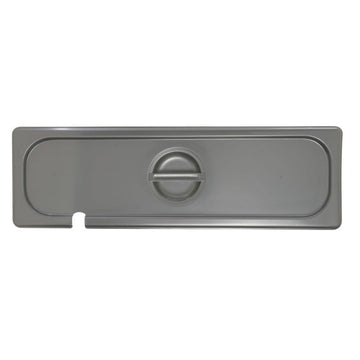 Steam Table Pan Hotel Pan Cover Slotted for 1/2 Size Long Pan Stainless Steel by HUBERT – Stainless Steel, Grey