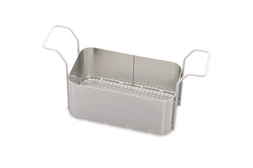 Elmasonic 60 Stainless Steel Basket with Plastic Coated Handles – 12"L x 12"W x 6"H, Model 100 4243
