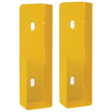 Bracket Kit in Pair for Drop-in Style by Global Industrial – 3"L x 3.5"W x 1.7"H, Alloy Steel, Yellow, Model 436733
