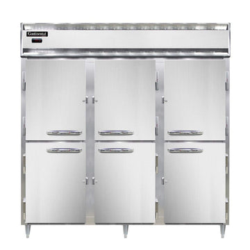 DL3W-PT-HD Designer Line Three Section Pass-Thru Heated Cabinet by Continental Refrigerator – Commercial Grade