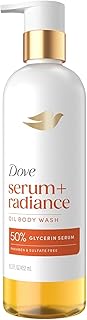 Dove Serum+ Radiance Oil Body Wash, Jojoba & Monoi Flower, 15.3 fl oz