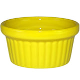 Vitrified Stoneware Fluted Ramekin by International Tableware – 2 oz, Ceramic, Crimson Red, Model RAMF-2-CR