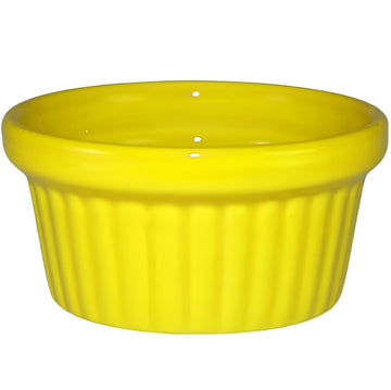 Vitrified Stoneware Fluted Ramekin by International Tableware – 2 oz, Ceramic, Crimson Red, Model RAMF-2-CR