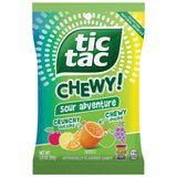 Chewy Sour Adventure Flavored Candy by Tic Tac – 2.8 Ounce (Pack of 1), rainbow