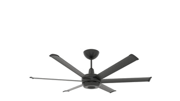 es6 60" Smart Ceiling Fan by Big Ass Fans – 60", Aluminum, Black, Model MK-ES62-052306A786I20S80