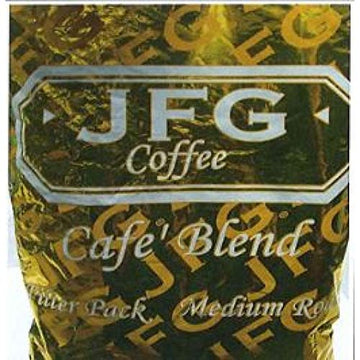 JFG Medium Roast Coffee Cafe Blend - Filter Pack by Reily Foods – 1.5 Ounce (Pack of 42), Pack of 42, Model 41410110934