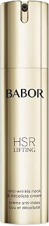 BABOR HSR Lifting Neck and Décolleté Cream | Luxurious Anti Aging Cream to Minimize Lines and Wrinkles | Evens Skin Tone, Reduces Hyperpigmentation | Tightening for Lifting | Clean and Vegan