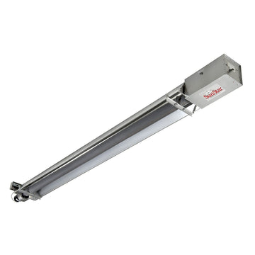SunStar Propane Heater Infrared Vacuum Straight Tube by GUM – 122"L x 13"W x 6.25"H, Cast Iron Burner / Aluminum Reflectors, Model SIS100-40-L5