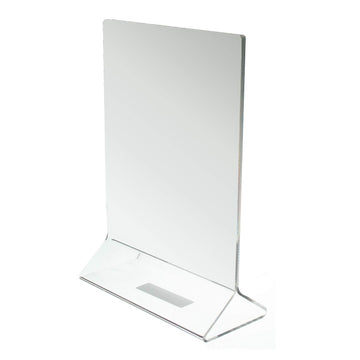 5" x 7" table card holder by Thunder Group – Plastic, Clear, Model PLMH003