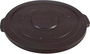 Global Industrial Plastic Trash Can Lid, 55 Gallon, Brown