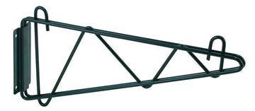 24" Green Shelving Wall Mount Brackets by Winco – Standard, Plastic, Model VEXB-24