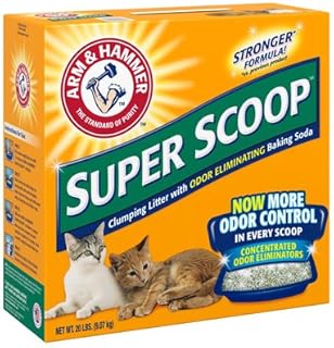 Arm & Hammer 02200 Super Scoop Clumping Litter, 20-Lbs. - Quantity 2