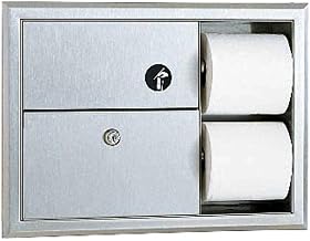 Bobrick B-3094 ClassicSeries Sanitary Napkin Disposal and Toilet Tissue Dispenser, Stainless Steel