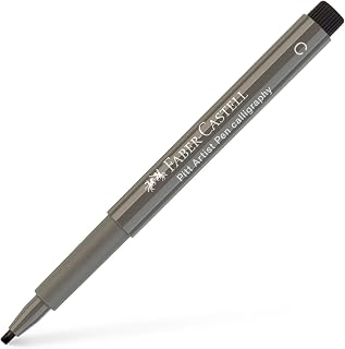 Faber-Castell Art & Graphic Pitt Artist Pen Calligraphy India Ink Pen, Green Gold, Single Pitt Pen, For Art, Craft, Drawing, Sketching, Home, School, University, Colouring