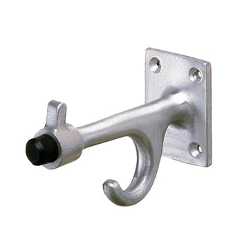 Aluminum Clothes Hook with Bumper by Bobrick – 3-3/4" w/ Bumper, Aluminum, Silver