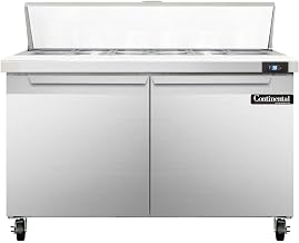 SW48-12C Sandwich Unit, 48" W, With 12 Pan Top Openings & 19" Cutting Board