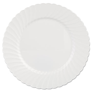 Comet Classicware White Plastic Plate by WNA – 10.25", Plastic, White, Pack of 144, Model CW10144W
