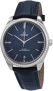 Omega De Ville Tresor Diamond Blue Dial Men's Watch 435.18.40.21.03.001