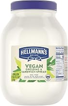 Hellmann's Vegan Mayonnaise Jar Made with Non GMO Sourced Ingredients, No Artificial Flavors or Colors, No Cholesterol, Gluten Free, 1 gallon, Pack of 4