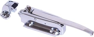 Kason K56C-CB01 Walk-In Safety Chrome Latch Complete with Key and K56-CB03 Strike (Offset 3/4" to 1-1/2")
