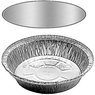 Handi-Foil 7" Round Heavy Duty 30 Gauge Aluminum Foil Take-Out Pan + Board Lids - 50 Sets (pack of 50)