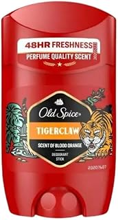 Old Spice Anti-Perspirant Deodorant for Men TigerClaw Scent, Long-Lasting Odor Protection, Smooth Glide Stick Formula, Daily Use Personal Care, Compact Travel-Friendly Size, 50 ml / 1.69 oz