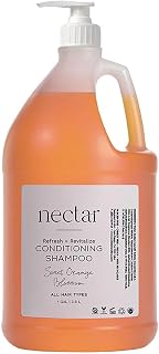 World Amenities Nectar Bulk 2-in-1 Conditioning Shampoo - Sweet Orange Blossom, Mini Travel Size Toiletries - Hotel Amenities, Suitable for All Hair Types