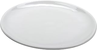 G.E.T. 10 1/2" White Coupe Arctic Mill Melamine Plate (Set of 12)