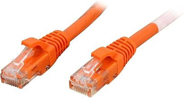 Legrand - C2G Cat6 Ethernet Cable, Snagless Unshielded Cat6 Patch Cable, 1 Foot Snagless UTP Ethernet Cable, Orange Ethernet Network Patch Cable, 1 Count, C2G 27165