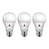 LED Dusk-To-Dawn Outdoor A19 Light Bulb by PHILIPS – 3 Count (Pack of 1), copper, Soft White, Pack of 3, Model 466599