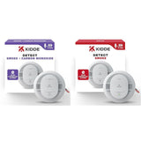 Hardwired Smoke & Carbon Monoxide Detector Bundle with Hardwired Smoke Detector by Kidde – Commercial Grade