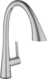 GROHE 30205DC2 Zedra Touchless Pull-Down Kitchen Faucet Supersteel (Stainless Steel)