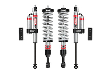 Pro-Truck Coilover Stage 2R (Front Coilovers + Rear Reservoir Shocks) by Eibach – Aluminum, Steel, Silver/Black, Model E86-82-007-02-22