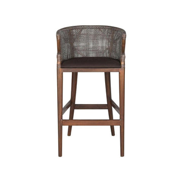 Dark Brown Adventure Bar Stool with Wood Frame by Starlight Canyon Home – Wood, Brown