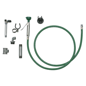 Drench Hose Assembly by Haws – 2"W x 104"H, Rubber/ABS Plastic, Green, Model 8901RFK