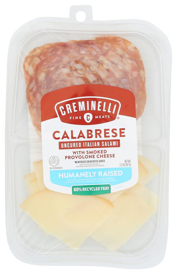 Fine Meats Sliced Calabrese and Smoked Provolone by Creminelli – 12 count, Pack of 12