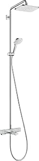 hansgrohe 27687000 Croma E Thermostatic Shower System 280, 1 Spray, Chrome, Bath & Shower