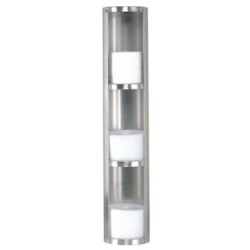 Surface-Mount 3 Section Lid Dispenser by DISPENSE-RITE – 44.0 ounces, Stainless Steel, Silver, Model TLD-3-3