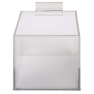 4" Square Acrylic Slatwall Bin by AARCO DISPLAY PRODUCTS – Acrylic, Clear, Model 2604