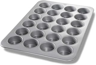 Chicago Metallic Jumbo Muffin Pan, 17-7/8" x 25-7/8" overall | 17-7/8" x 25-7/8" overall, makes (24) 3-3/8" dia. muffins, 7.0 oz. capacity each, wire in rim, hand wash recommended
