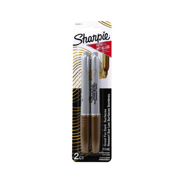 MARKER GOLD 2PK by Sharpie – Plastic, Gold, Pack of 2, Model 1823813