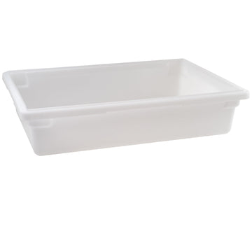 18" x 26" White Plastic Food Storage Box/Tote for Restaurant by Winco – 18" x 26" x 6", 8.75 gallons, Plastic, White, Model PFFW-6