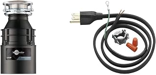 Badger 5XP Garbage Disposal 3/4 HP Food Waste Disposer+ INSINKERATOR Garbage Disposal 3-Foot Power Cord Installation Kit for Standard Series (Badger) Food Waste Disposer Models, CRD-00
