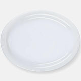 Tuxton China CLH-114 Platter, 11-1/8" x 8-5/8", Oval, Narrow Rim, Microwave and Dishwasher Safe, Oven Proof, Fully Vitrified, Colorado, Porcelain White, Pack of 12